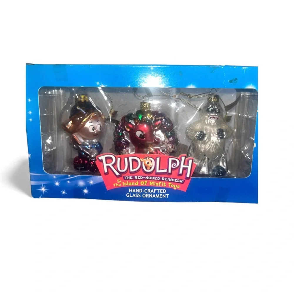 Roudolph & The‎ Island of Misfit Toys Brass Key Collection Glass Ornaments